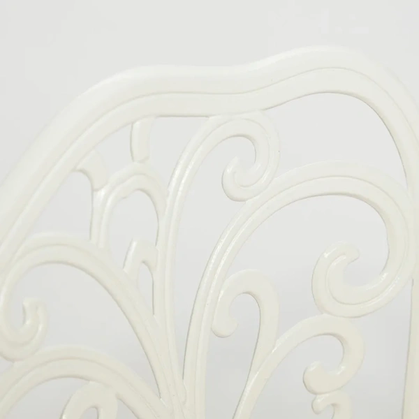 Комплект Secret De Maison Romance (стол +2 стула + 2 подушки) алюминиевый сплав, D60/H67, 53х41х89см, butter white Комплект Secret De Maison Romance (стол +2 стула + 2 подушки) алюминиевый сплав, D60/H67, 53х41х89см, butter white