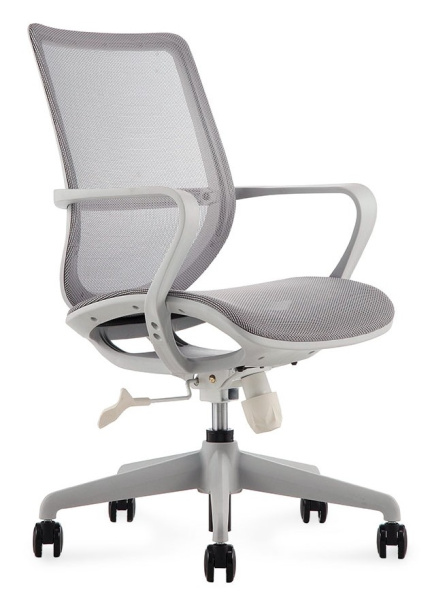 Кресло офисное / Гэлакси gray LB / серый пластик / серая сетка / серая сетка