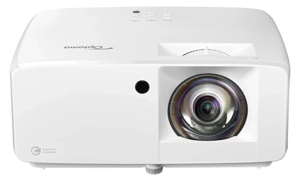 Лазерный проектор Optoma UHZ35ST DLP, 4K UHD (3840x2160);3500 lm;500000:1; Короткофокусный TR 0.496:1; HDMI 2.0 x2; AudioOUT 3,5mm jack x1; RS232; RJ45;USB A(1,5A);