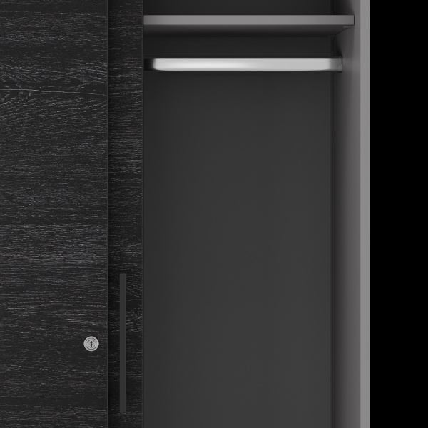 Шкаф-купе гардероб Kobor HKG/5-120/60/M aluminum/wood