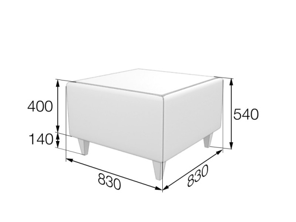 MVK20293 Стол квадратный KosT-2 Ecotex purple