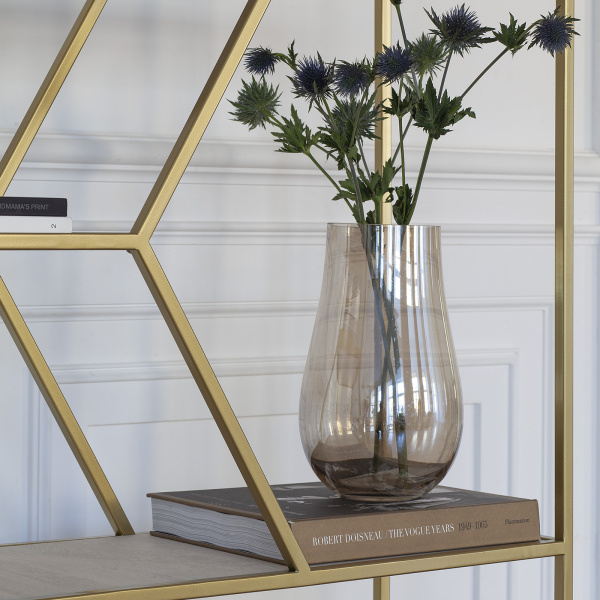 Стеллаж MALTA, золотой, керамика Ivory, 90x30x192 Стеллаж MALTA, золотой, керамика Ivory, 90x30x192