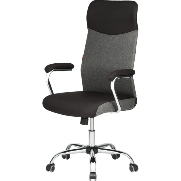 Кресло BN_Sp_EChair-590 TC ткань черный/серый, хром Кресло BN_Sp_EChair-590 TC ткань черный/серый, хром