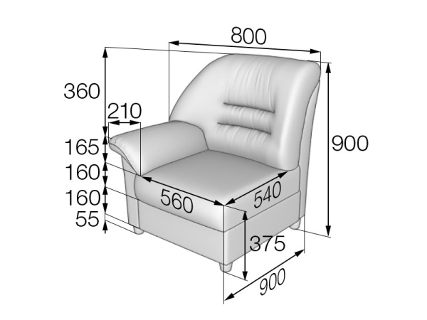 56731 Модуль 1-местный правый P1R Domus brown 56731 Модуль 1-местный правый P1R Domus brown