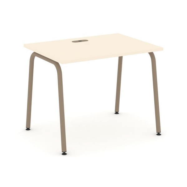 Estetica Стол рабочий ES.SP-1-LK Сатин/Металл Латте 980*730*750 Estetica Стол рабочий ES.SP-1-LK Сатин/Металл Латте 980*730*750