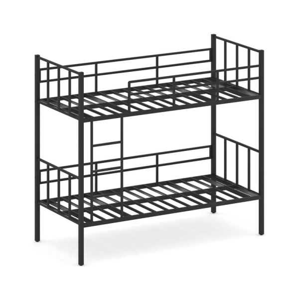 Overnight Кровать 2-х ярусная ON.MK2-002 Металл Черный 2075*950*1850 Overnight Кровать 2-х ярусная ON.MK2-002 Металл Черный 2075*950*1850