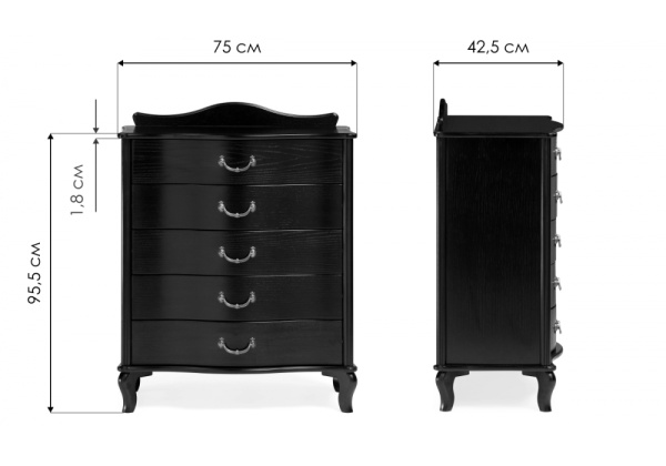 Комод Джульетта дуб шампань