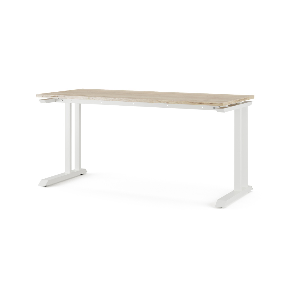 Стол офисный Kobor L1-120/80 white/natural