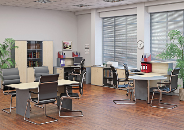 Мебель для персонала Riva Клен Металлик NEW Мебель для персонала Riva Клен Металлик NEW