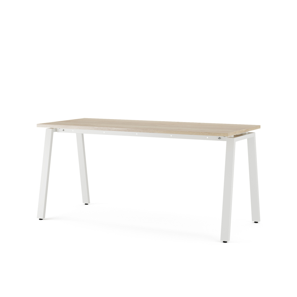 Стол офисный Kobor A-160/60 white/natural
