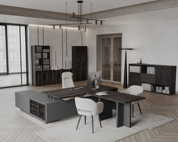 DLI37240223 Dali Креденция 90x41x80 орех сахара антрацит