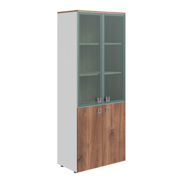 Solid Шкаф для бумаг 78x45x198 орех бренди