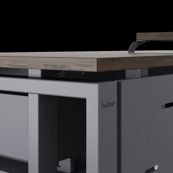 Стол компьютерный Kobor KO2-180/80 graphite/charlston Стол компьютерный Kobor KO2-180/80 graphite/charlston