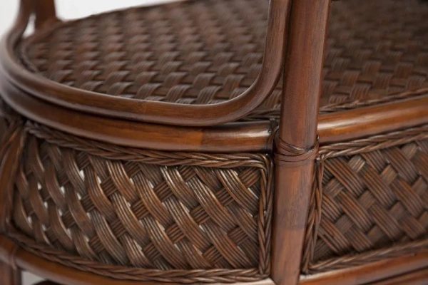 Комплект обеденный ANDREA GRAND (стол со стеклом+6 кресел+ подушки) Pecan Washed (античн. орех), Ткань рубчик, цвет кремовый Комплект обеденный ANDREA GRAND (стол со стеклом+6 кресел+ подушки) Pecan Washed (античн. орех), Ткань рубчик, цвет кремовый