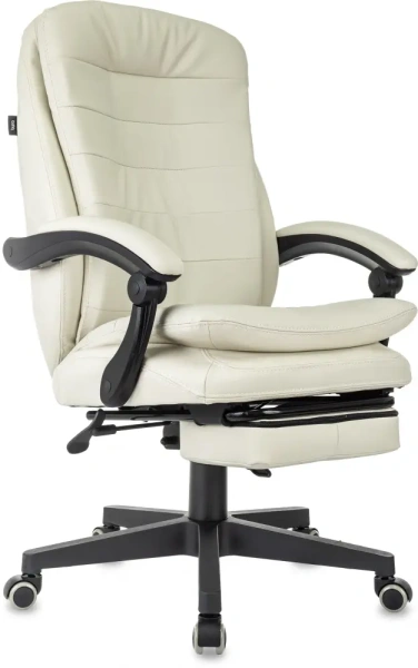 Кресло руководителя Бюрократ T-9950MSG-F слоновая кость эко.кожа крестов. пластик подст.для ног Кресло руководителя Бюрократ T-9950MSG-F слоновая кость эко.кожа крестов. пластик подст.для ног