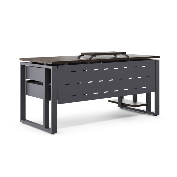 Стол компьютерный Kobor KO2-180/80 graphite/charlston Стол компьютерный Kobor KO2-180/80 graphite/charlston