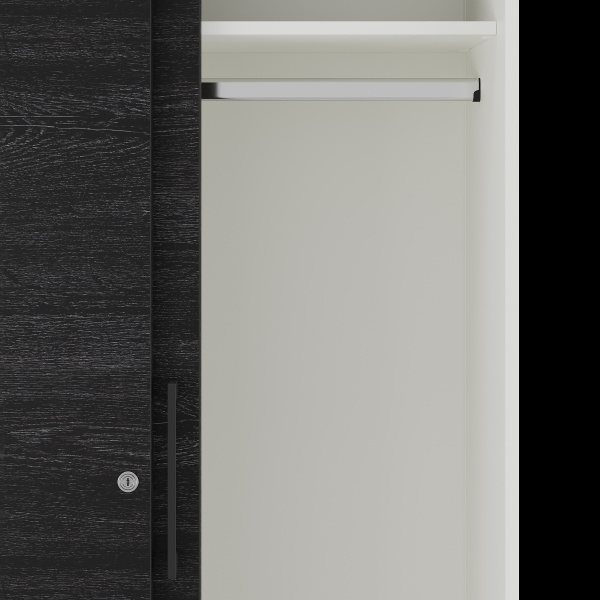 Шкаф-купе гардероб Kobor HKG/5-120/60/M white/wood