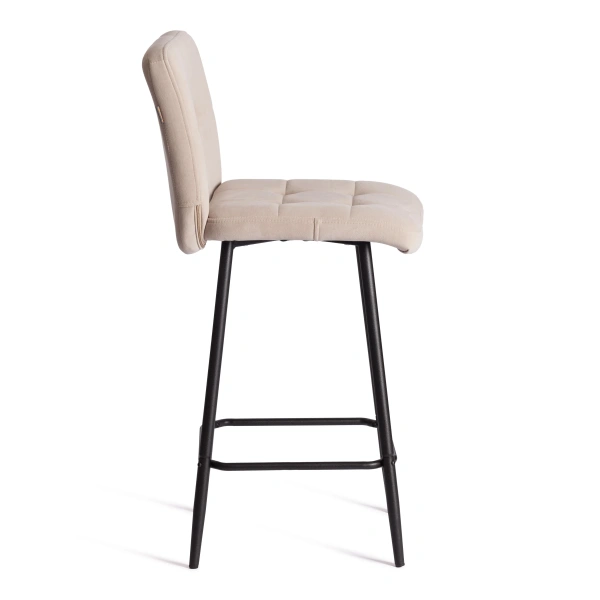 Полубарный стул Medeo/Медео велюр, бежевый, 7, 42х56х102 см