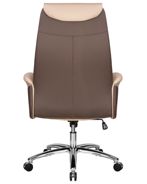Офисное кресло для руководителей DOBRIN LEONARD (коричнево-бежевый)