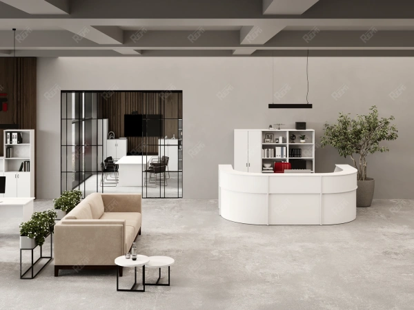 UNITY РРП3-7-9-B Прямой блок ресепшн с полкой 70-90 900х700х1250