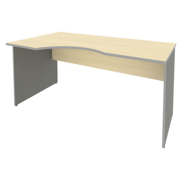 Riva Стол криволинейный левый А.СА-1 (L) Клен Металлик NEW 1600*900*750 Riva Стол криволинейный левый А.СА-1 (L) Клен Металлик NEW 1600*900*750