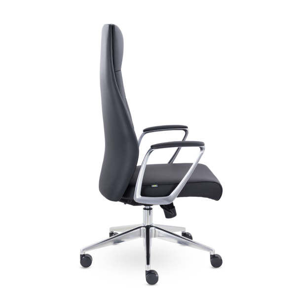 Кресло для руководителя UTFC Бремен М-123 алюминий (черный)