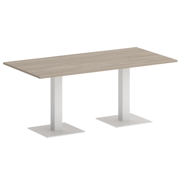 Home Office Стол прямоугольный VR.SP-5-180.2 Дуб Аттик/Металл Белый 1800*900*753 Home Office Стол прямоугольный VR.SP-5-180.2 Дуб Аттик/Металл Белый 1800*900*753