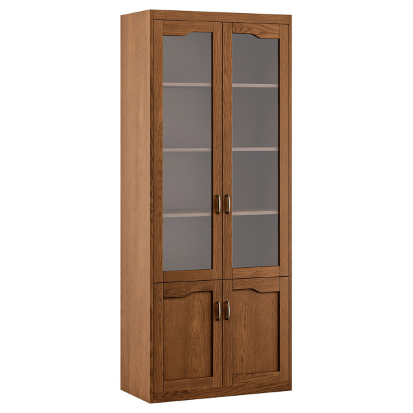 Harvard Шкаф для бумаг 90x46x220 дуб капучино