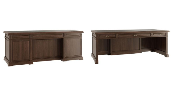 Ministry Стол письменный 220x100x80 дуб шоколад